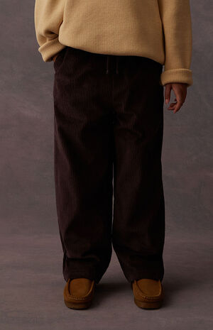 Plum Corduroy Relaxed Trousers image number 3