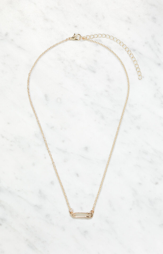 chrome hearts safety pin necklace