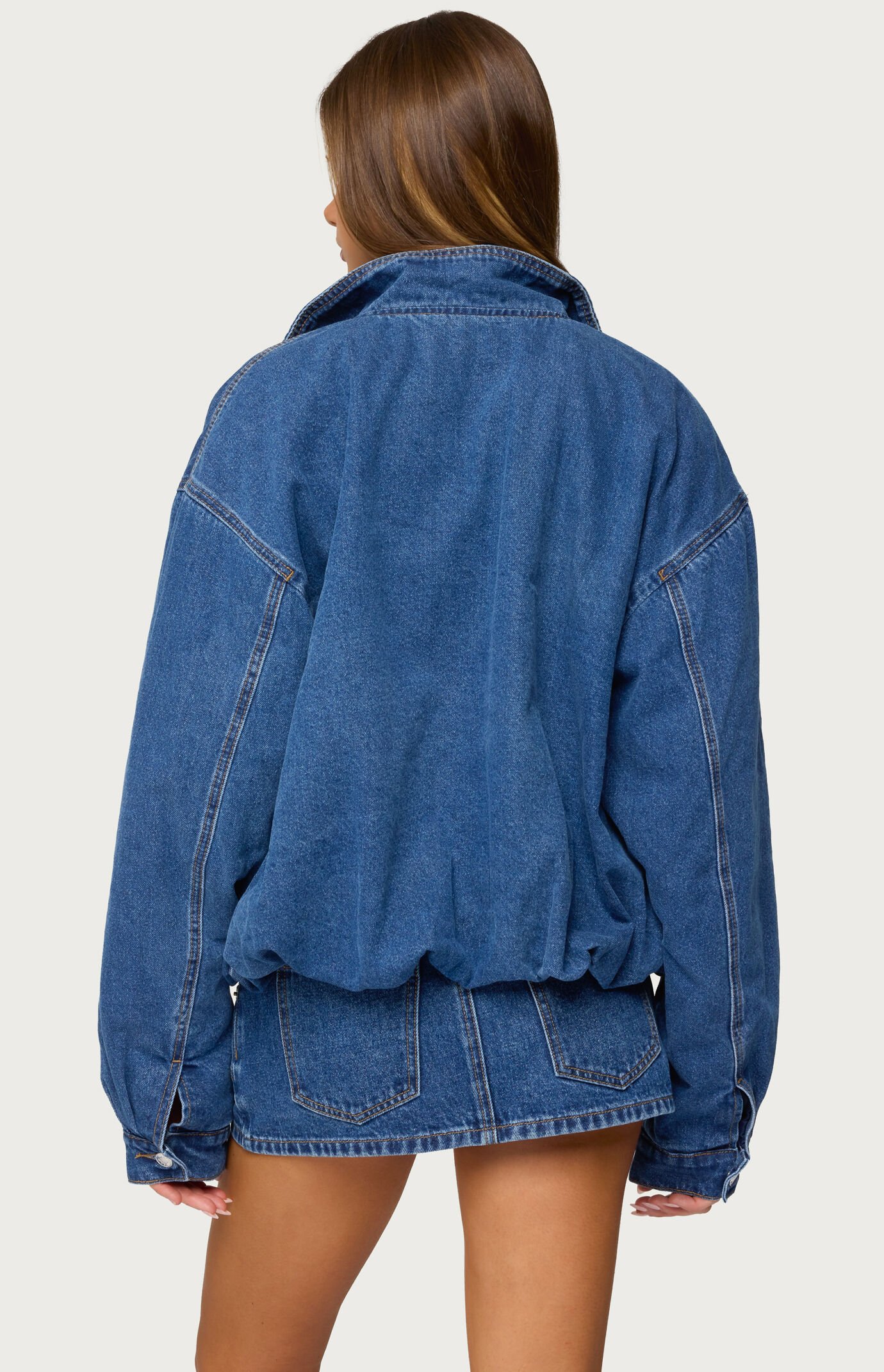 Edikted Hilary Oversized Denim Coat