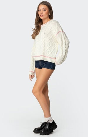 Eleni Cable Knit Sweater Eleni Cable Knit Sweater image number 3