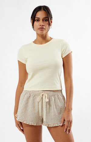 Plaid Lace Tie Boxer Shorts image number 2