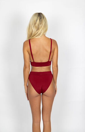 High Waisted High Cut Bikini Bottom image number 2