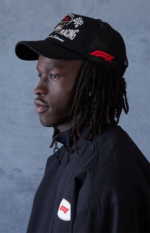 x Pacsun World Racing Black Snapback Hat image number 2