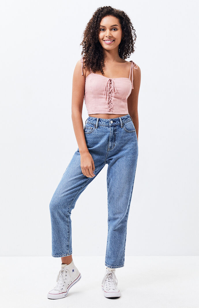 Lace-Up Tank Top