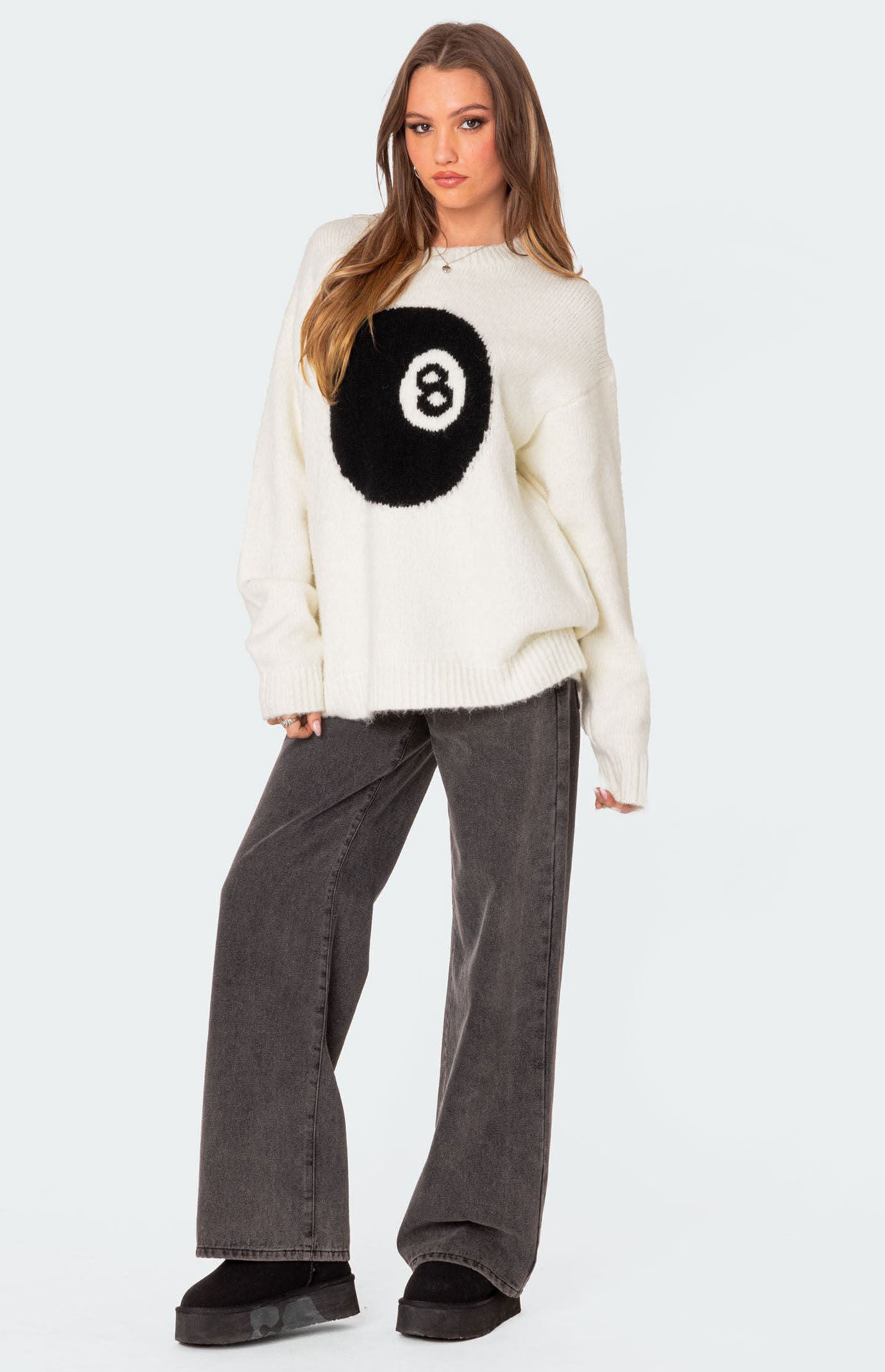 Edikted Magic 8 Oversized Chunky Knit Sweater
