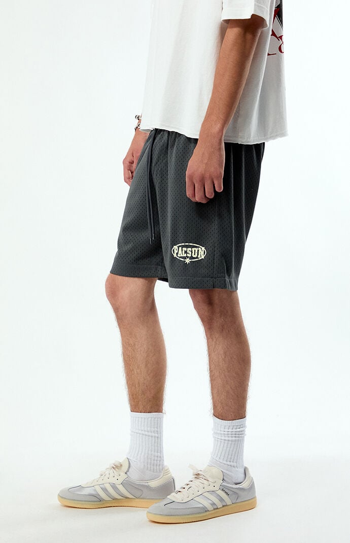 Pacsun Charcoal Mesh Basketball Shorts