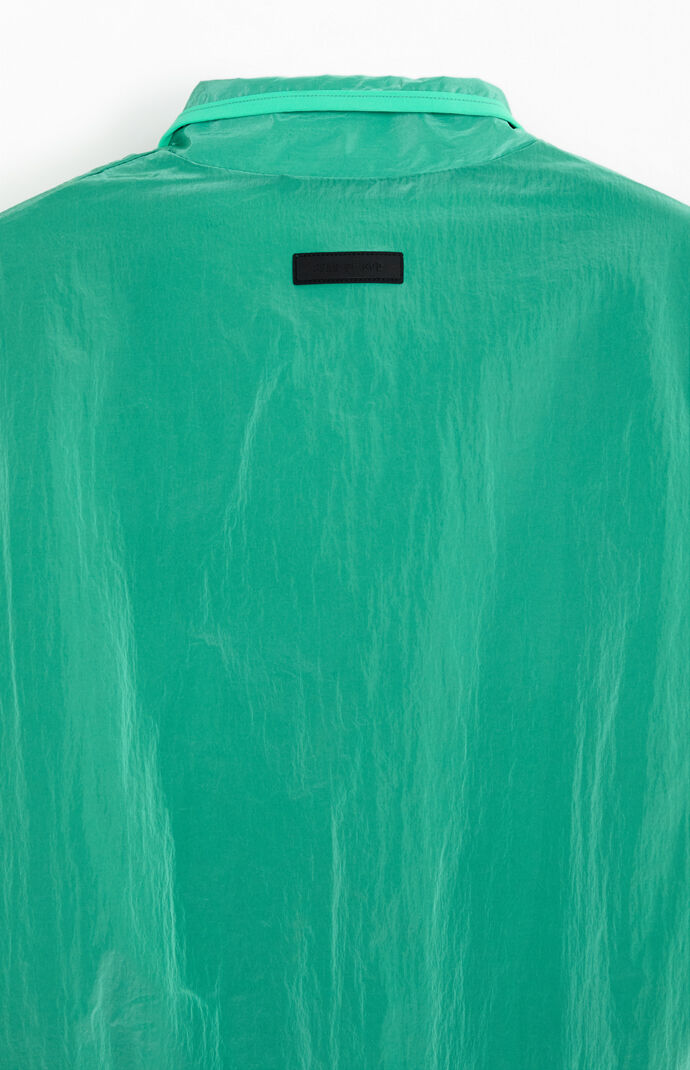 Fear of God ESSENTIALS Mint Leaf Half Zip Mock Neck Shirt