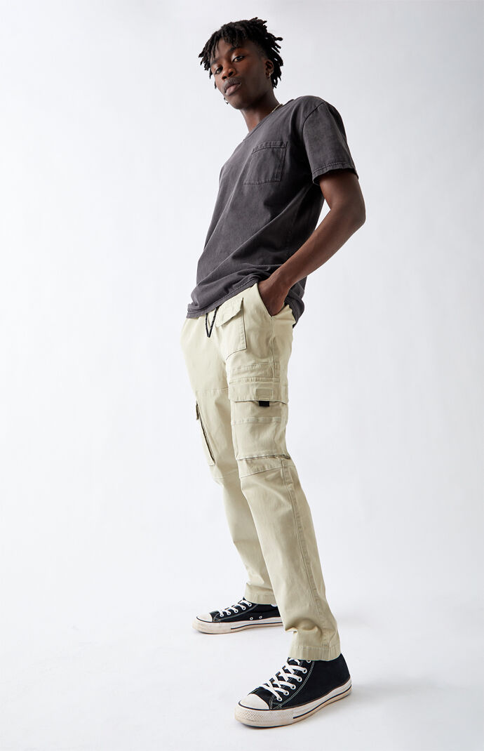 Utility Light Green Slim Cargo Pants