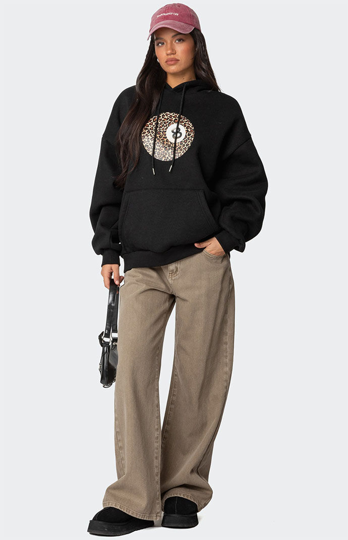 davryu leopard Pile HOODIE [ホワイト] | adamth