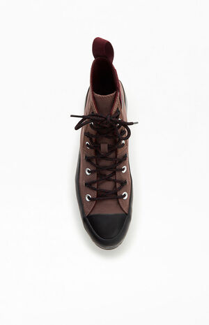 Brown & Black Chuck Taylor Lugged 2.0 High Top Shoes image number 5