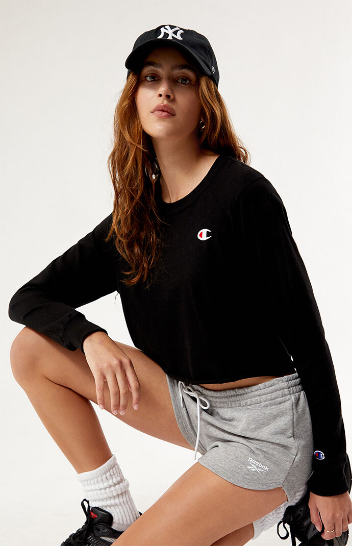 Champion sweatshirt and shorts set discount
