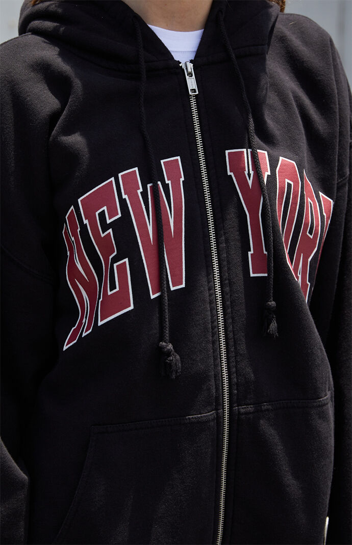 new york zipper hoodie