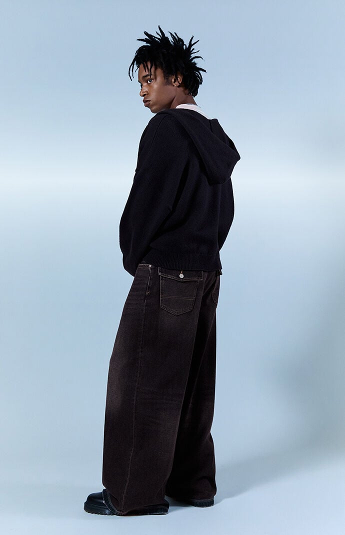 Pacsun Ryder Ultra Baggy Jeans Black Tinted