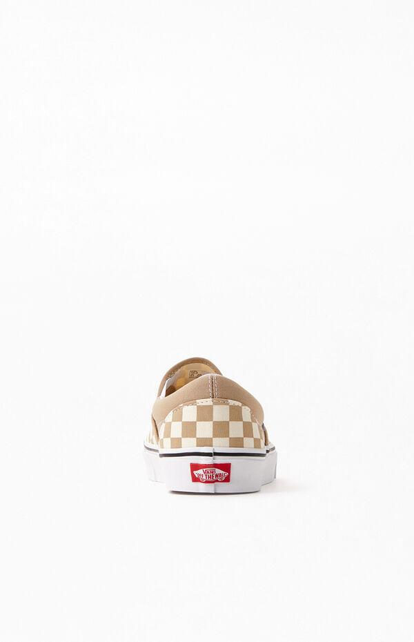 VANS Checkerboard Frappe True White Classic Slip-On Womens Shoes ...