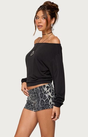 Nannie Off Shoulder Oversized Top image number 2