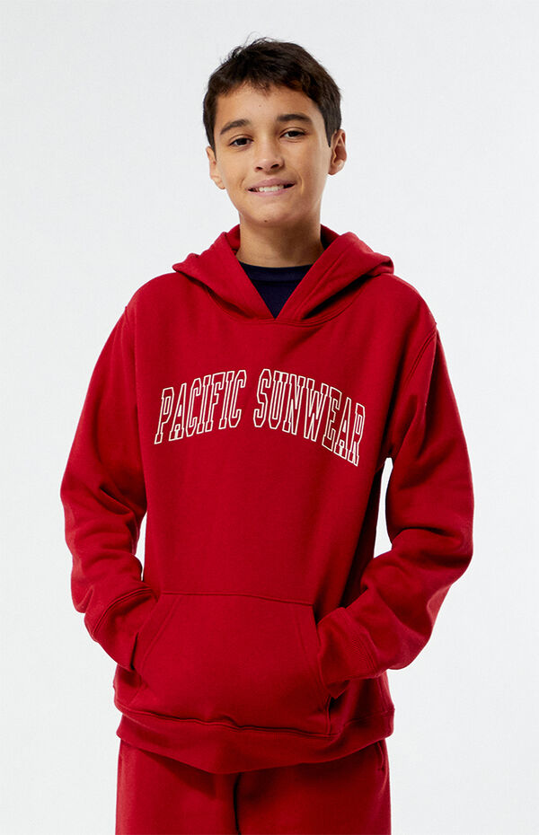 Pacsun Kids Red Pacific Sunwear Hoodie