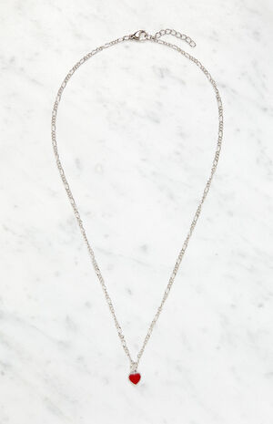 Brandy Melville Red Heart Necklace