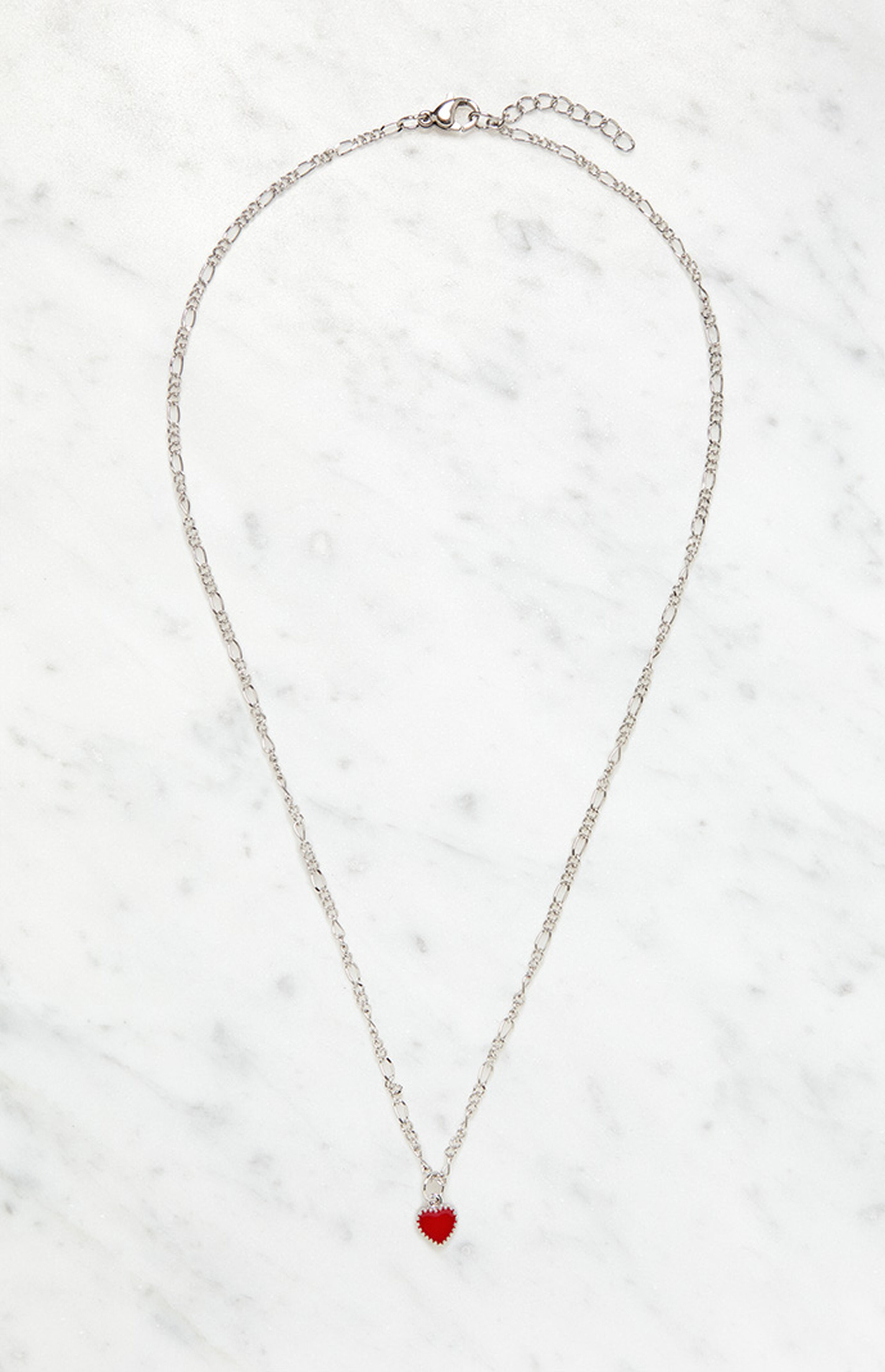 Brandy Melville Red Heart Necklace PacSun