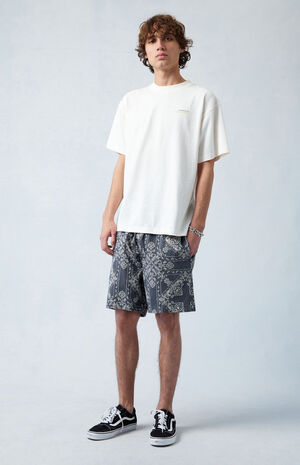Eco Printed Reed Volley Shorts image number 4