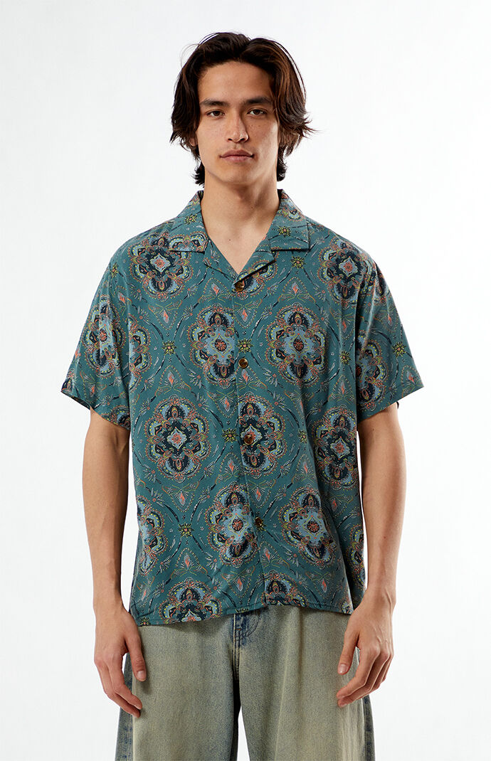 Rhythm Green Arlo Camp Shirt