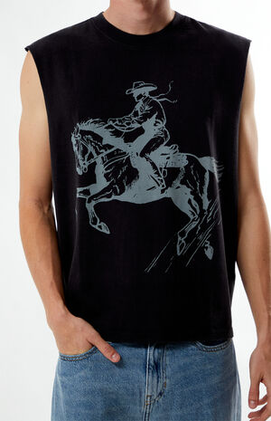 Cafe Cutoff Muscle Tank Top image number 2