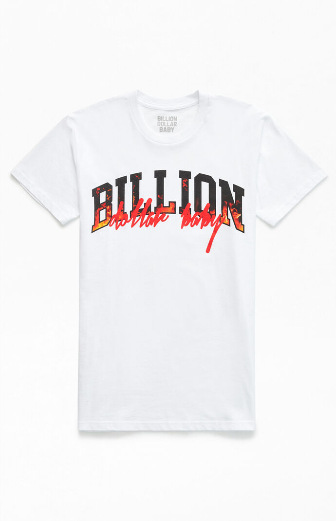 Billion Dollar Baby Flames T Shirt At Pacsun Com