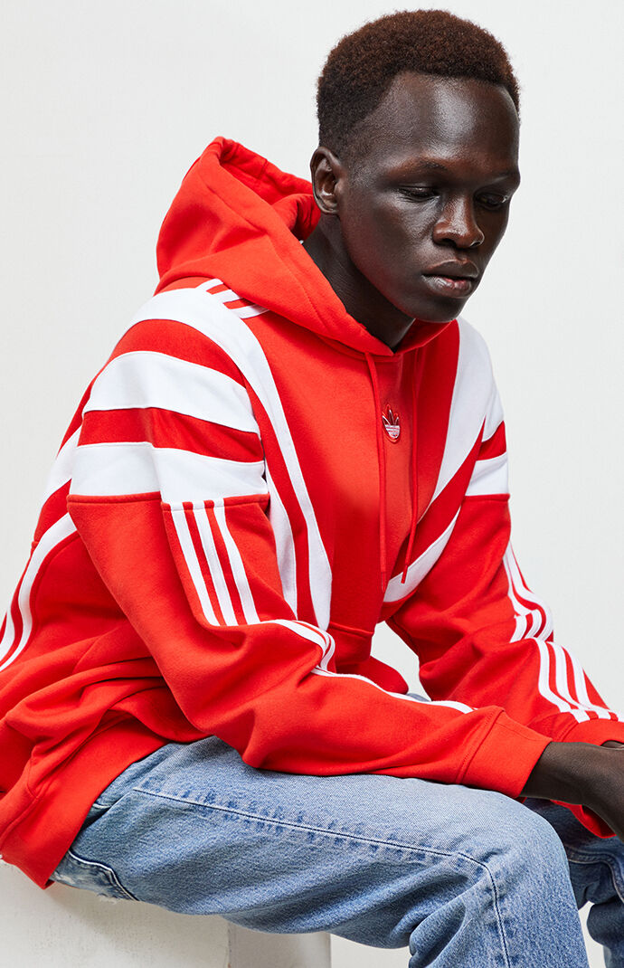 red adidas hoodie pacsun