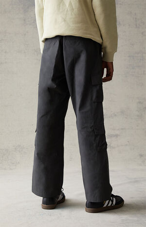 Black Baggy Cargo Pants image number 5
