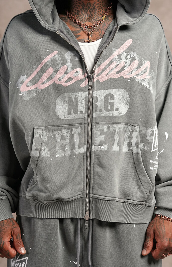 DARC SPORT ATHLETICS N.R.G Vex Double Zip Oversized Hoodie | Pacsun