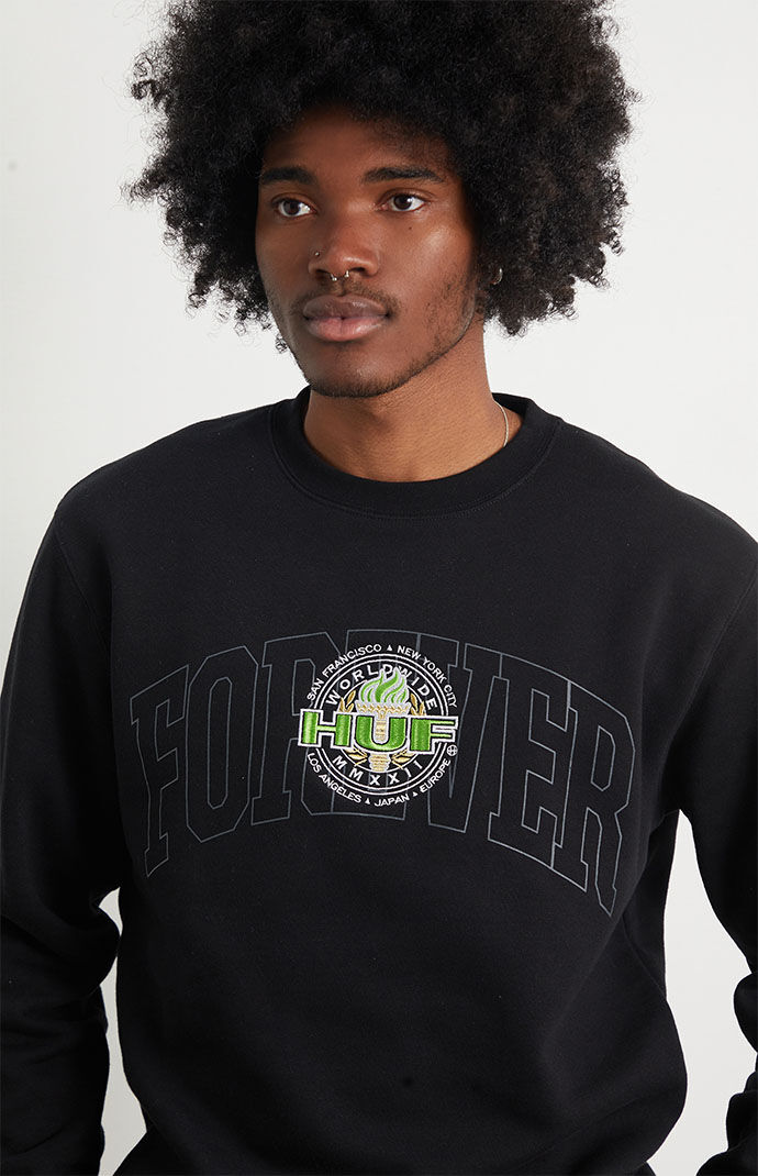 HUF Forever Torch Crew Neck Sweatshirt PacSun