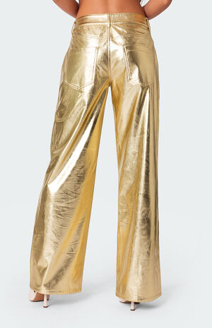 Rochelle Low Rise Metallic Jeans image number 5