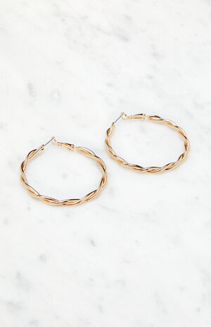 Braided Hoop Earrings image number 2