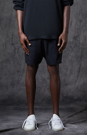 Essentials Black Lounge Shorts image number 2