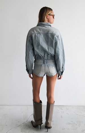 Stella 00 Super Low Mini Denim Shorts image number 3