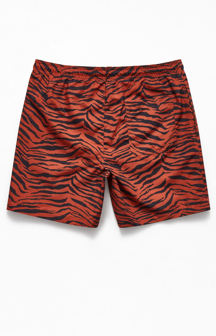 Tiger stripe swim trunks