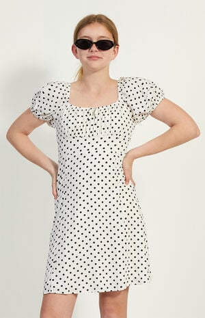 Polka Dot Short Sleeve Dress