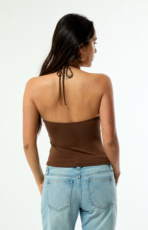 Gia Beaded Halter Top image number 4