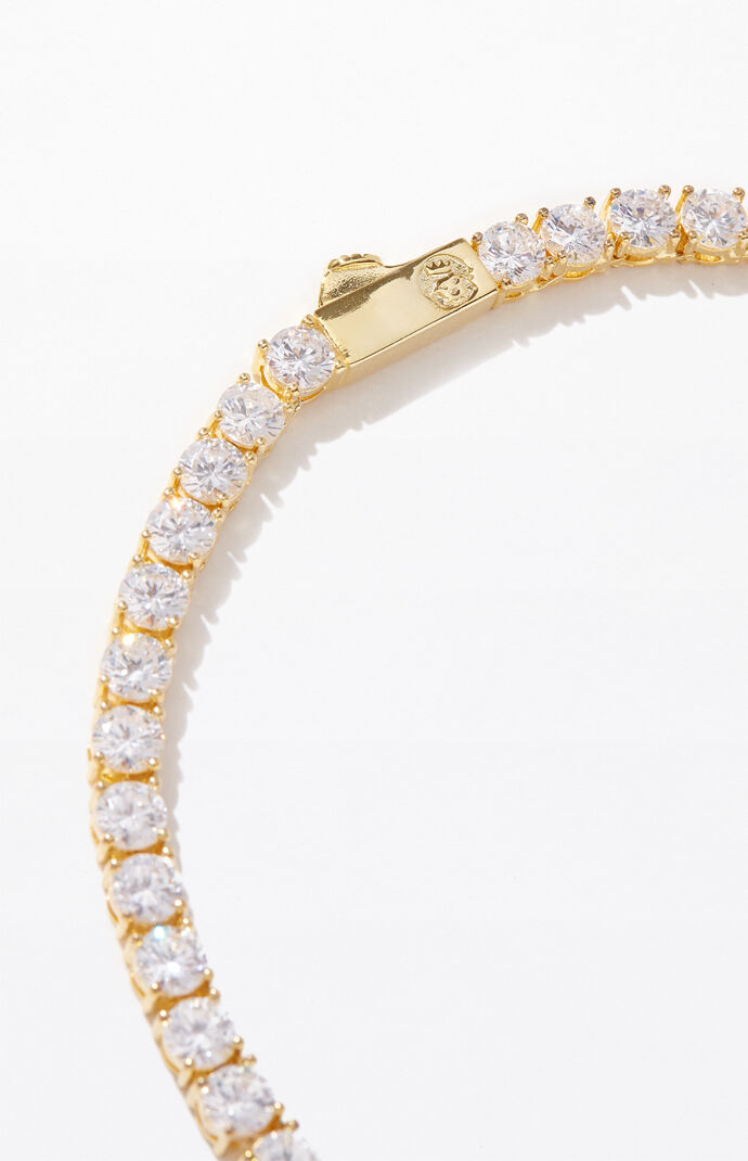 Gold Tennis Chain Necklace