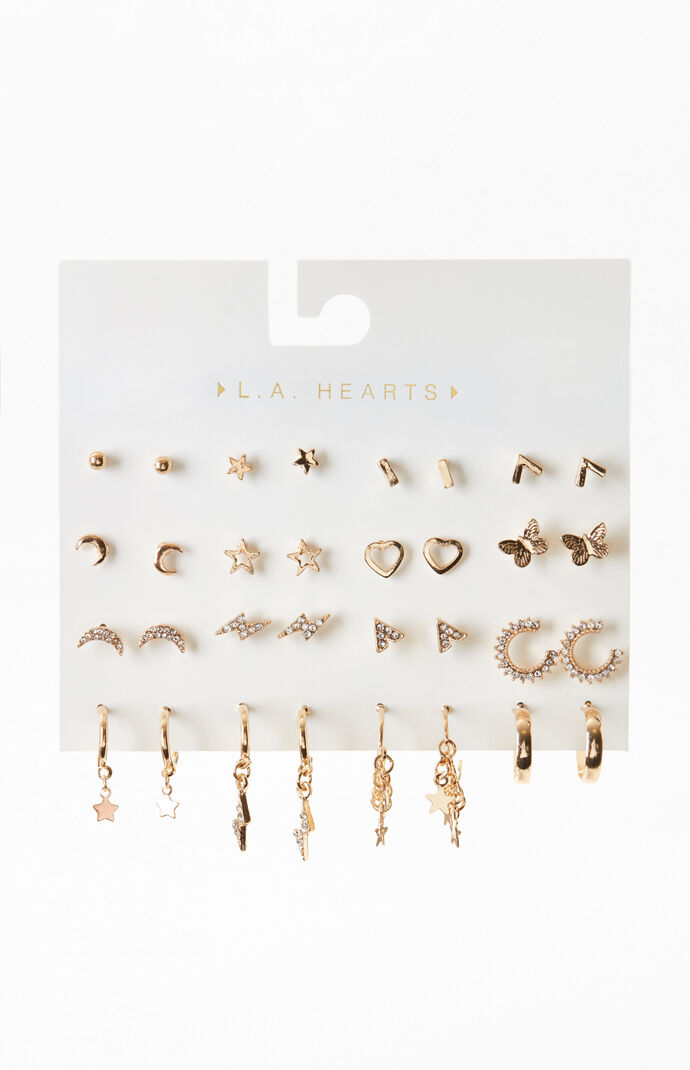 16 Pack Lightning Earrings