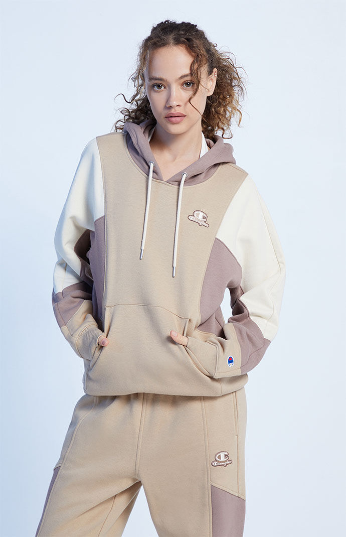 Champion colorblock pullover hoodie new arrivals