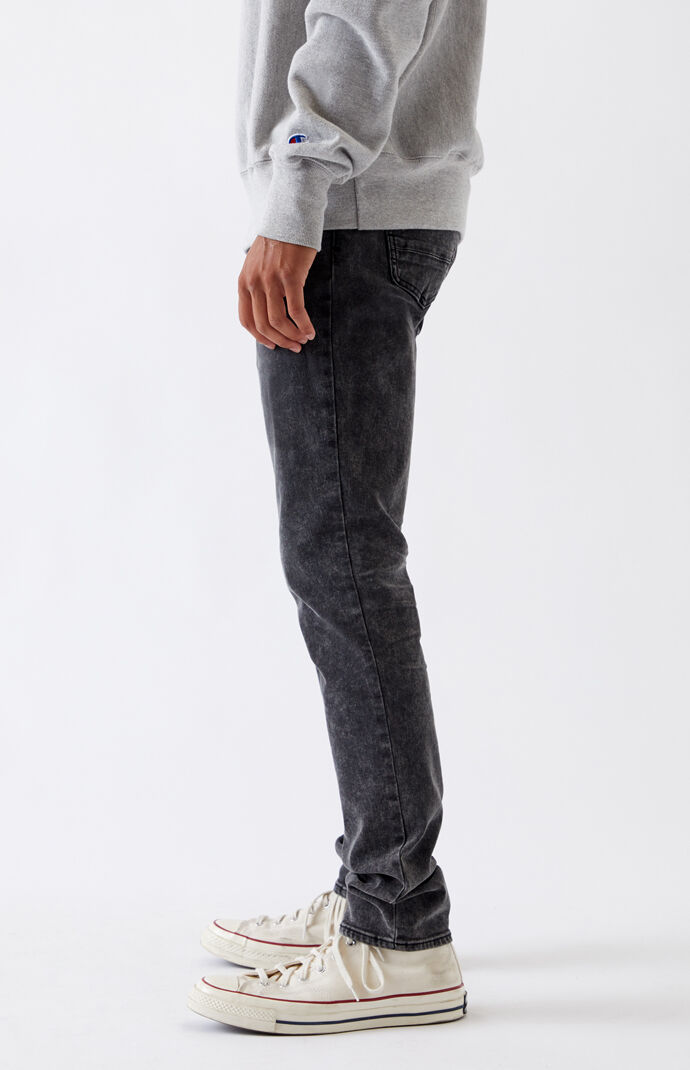 Washed Black Stacked Skinny Jeans