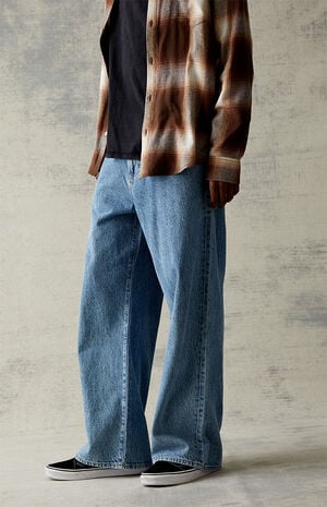 Eco Extreme Baggy Indigo Jeans image number 3