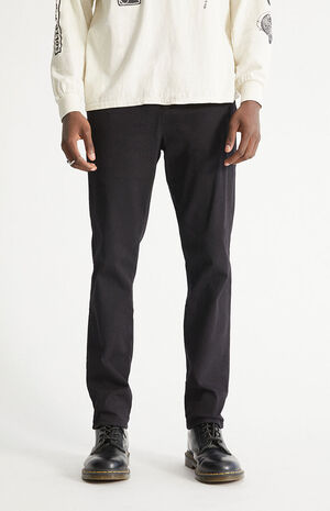 Black Slim Chino Comfort Stretch Pants image number 2