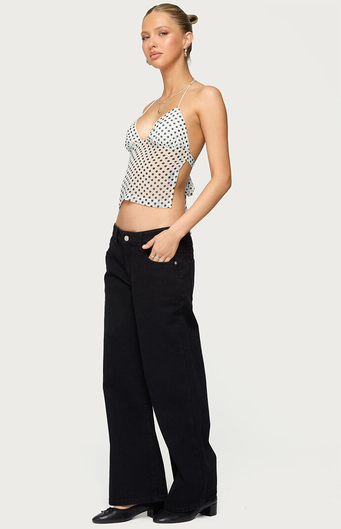 Edikted Petite Daytime Low Rise Jeans