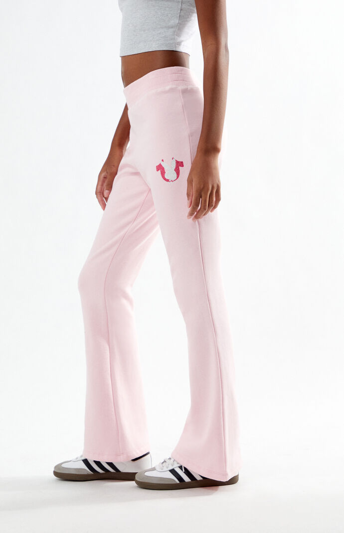True Religion x Playboy Crystal Mid Rise Flare Sweatpants | Pacsun
