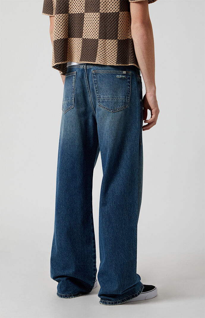 PacSun Medium Indigo Extreme Baggy Jeans | PacSun