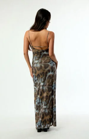 Elena Mesh Maxi Dress image number 4