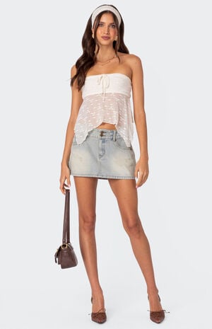 Rumble Washed Denim Mini Skirt image number 1