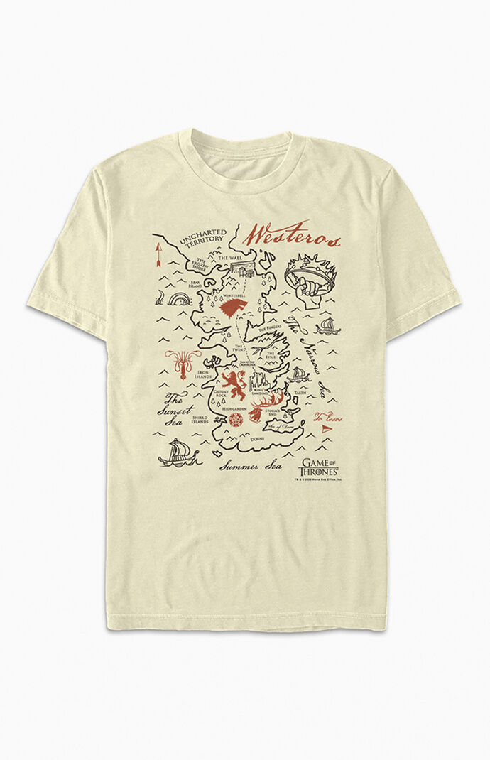 Simple Map Game Of Thrones T-Shirt
