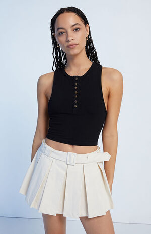 Ribbed Button Up Top image number 1